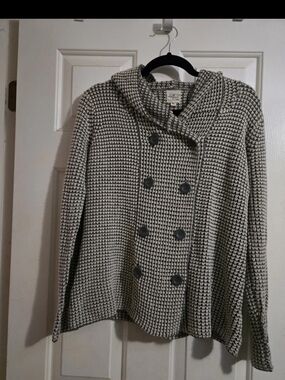 Effeci Petite Waffle Knit Cardigan